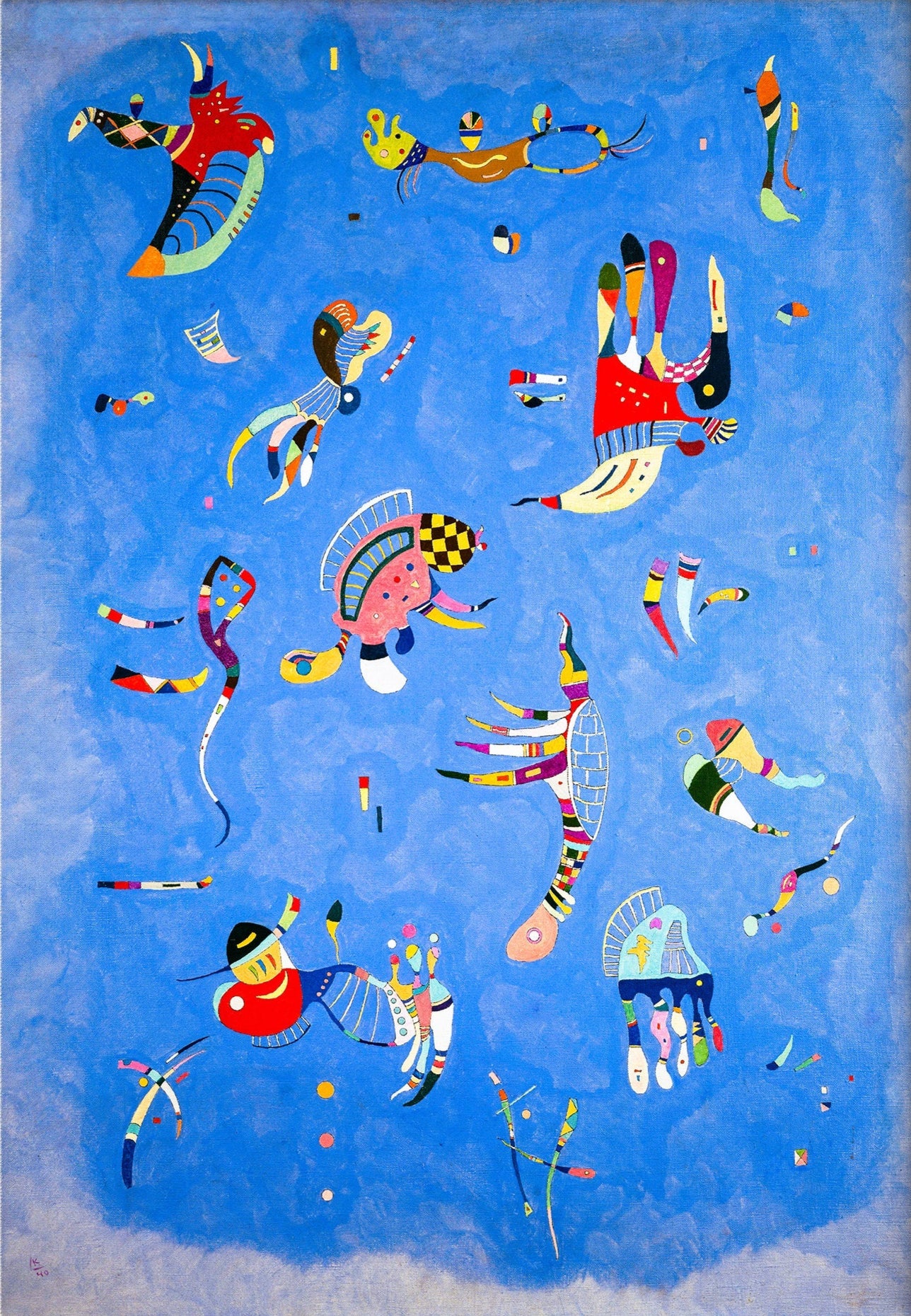 Sky Blue (1940) von Wassily Kandinsky Fine Art Print, Kunstdruck