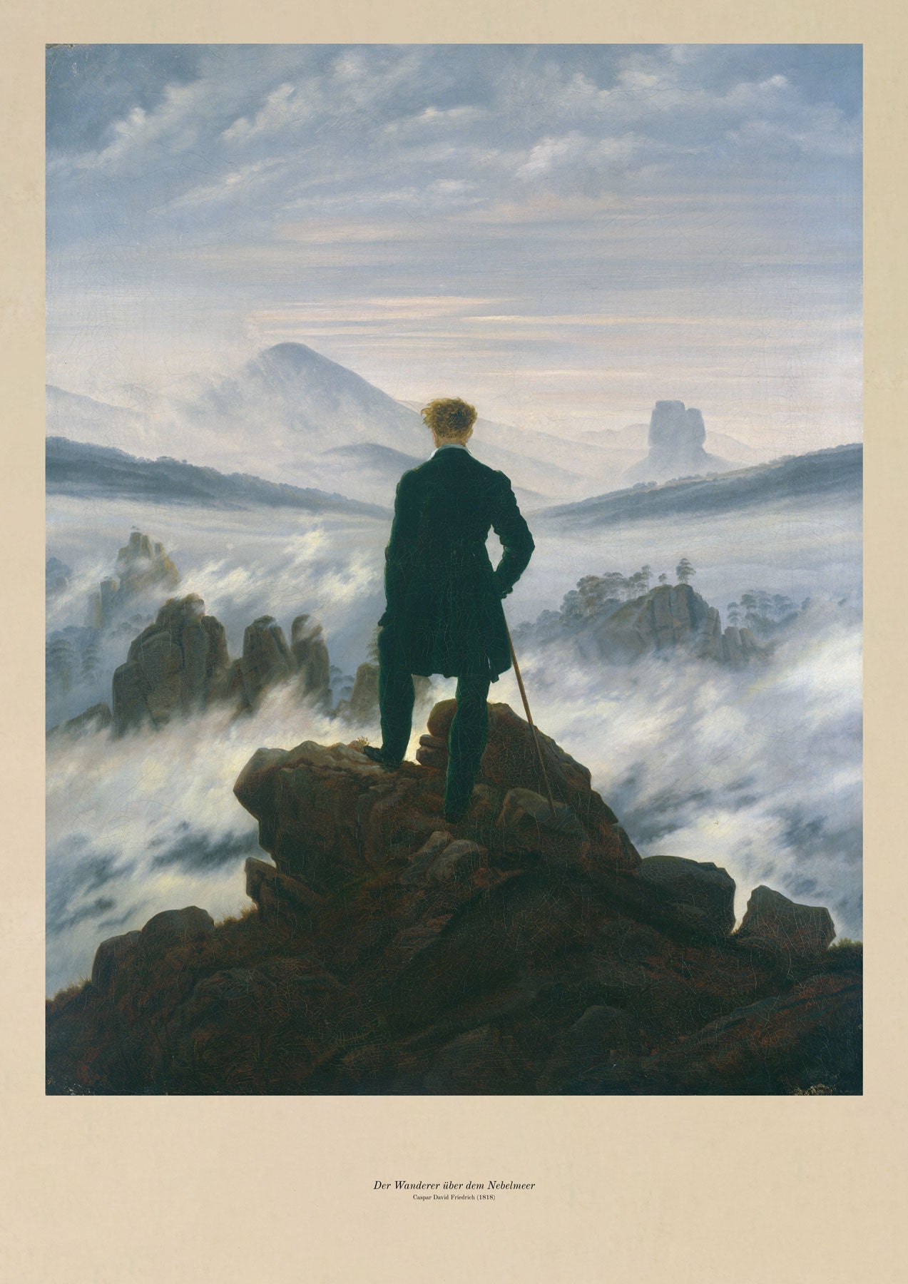 Wanderer über dem Nebelmeer (1818)