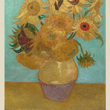 Drei Sonnenblume in einer Vase (1888)