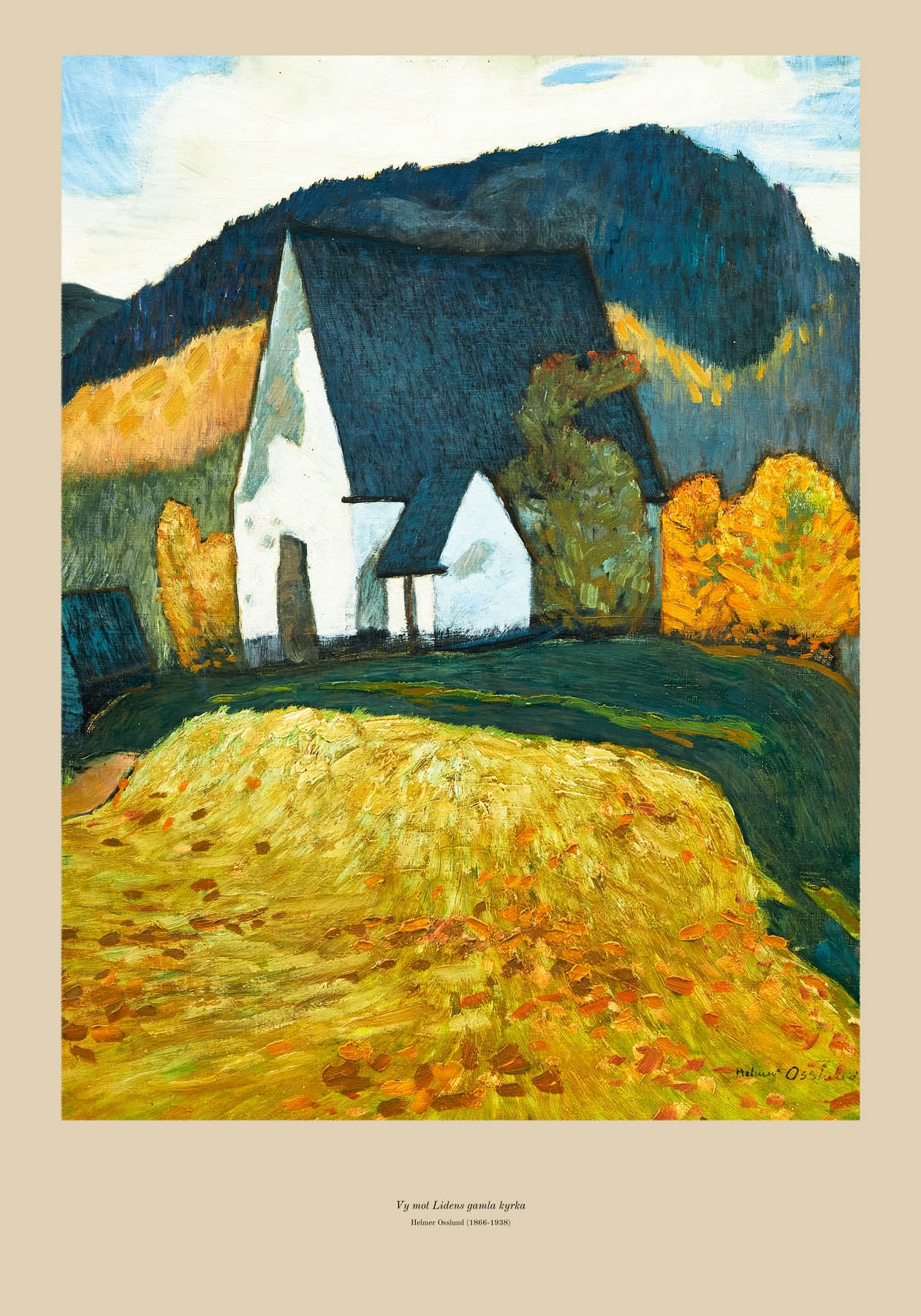 Vy mot Lidens gamla kyrka (1866-1938)