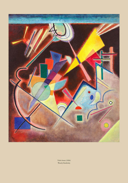 Wassily Kandinsky、AUS DER TIEFE Tiefes braun (1924) von Wassily Kandinsky Fine Art Print