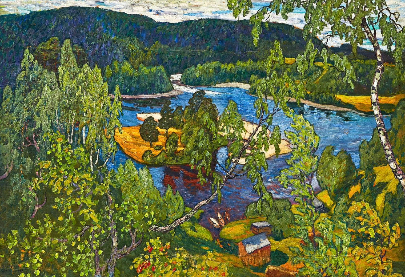 Sommarlandskap, Ramsele (1915-1916)
