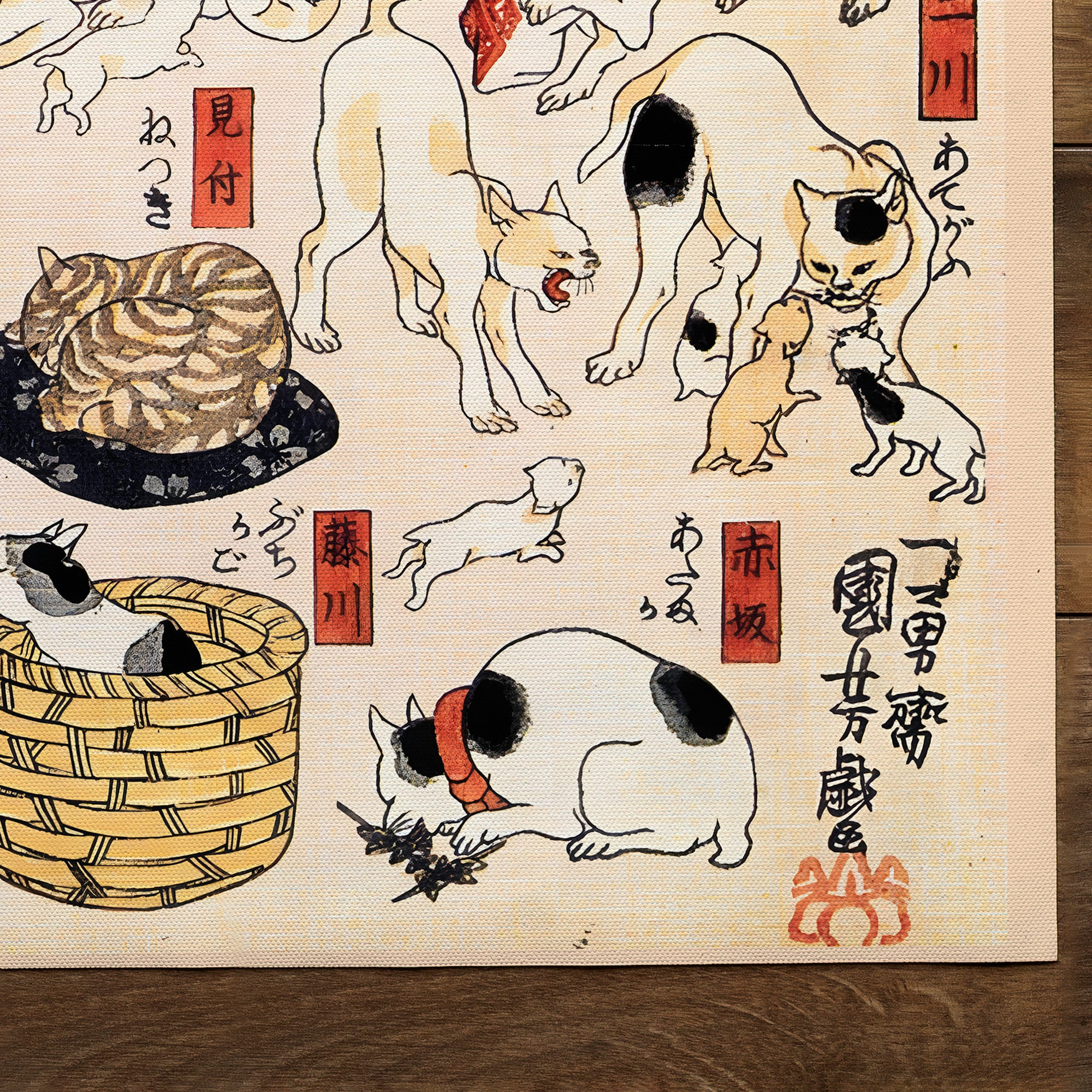Cats Suggested by the Fifty three Stations of the Tōkaidō (1847)