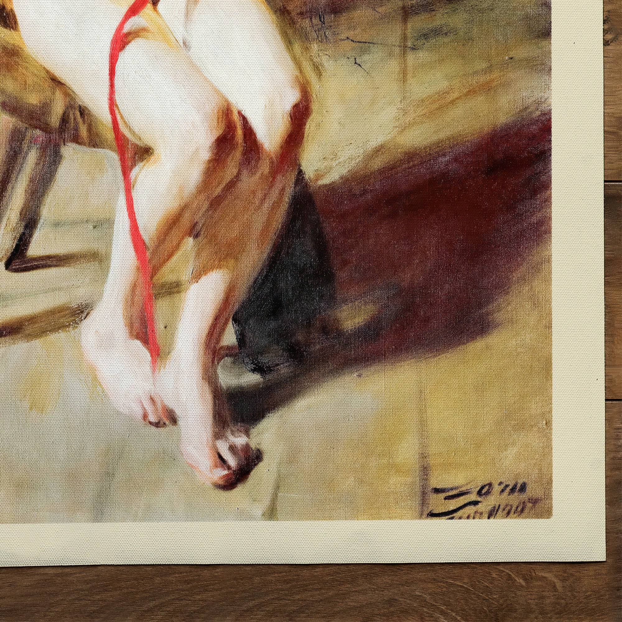 Nude braiding her hair (1860-1920)
