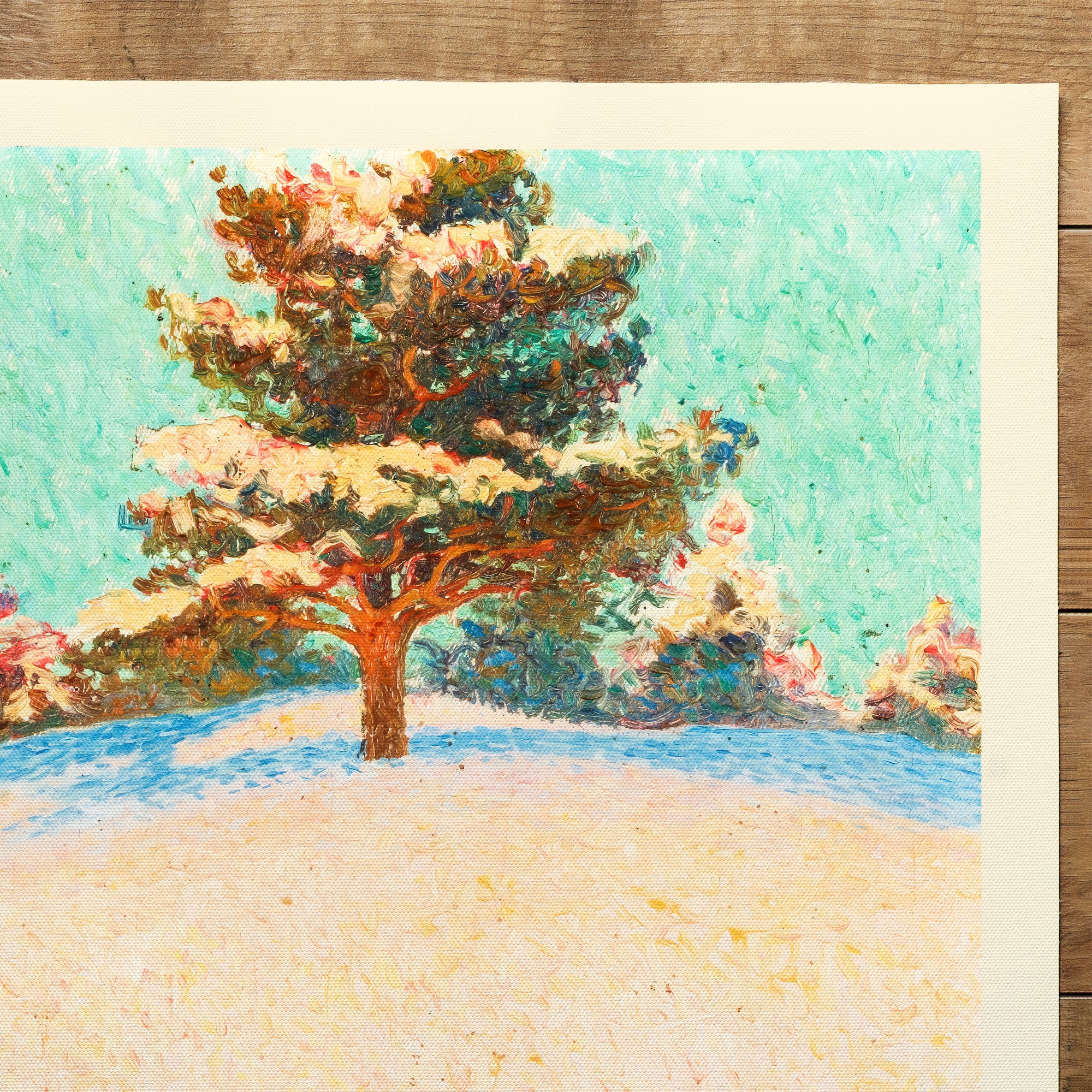 Winter Landscape With Sunlit Pine Date (1918)