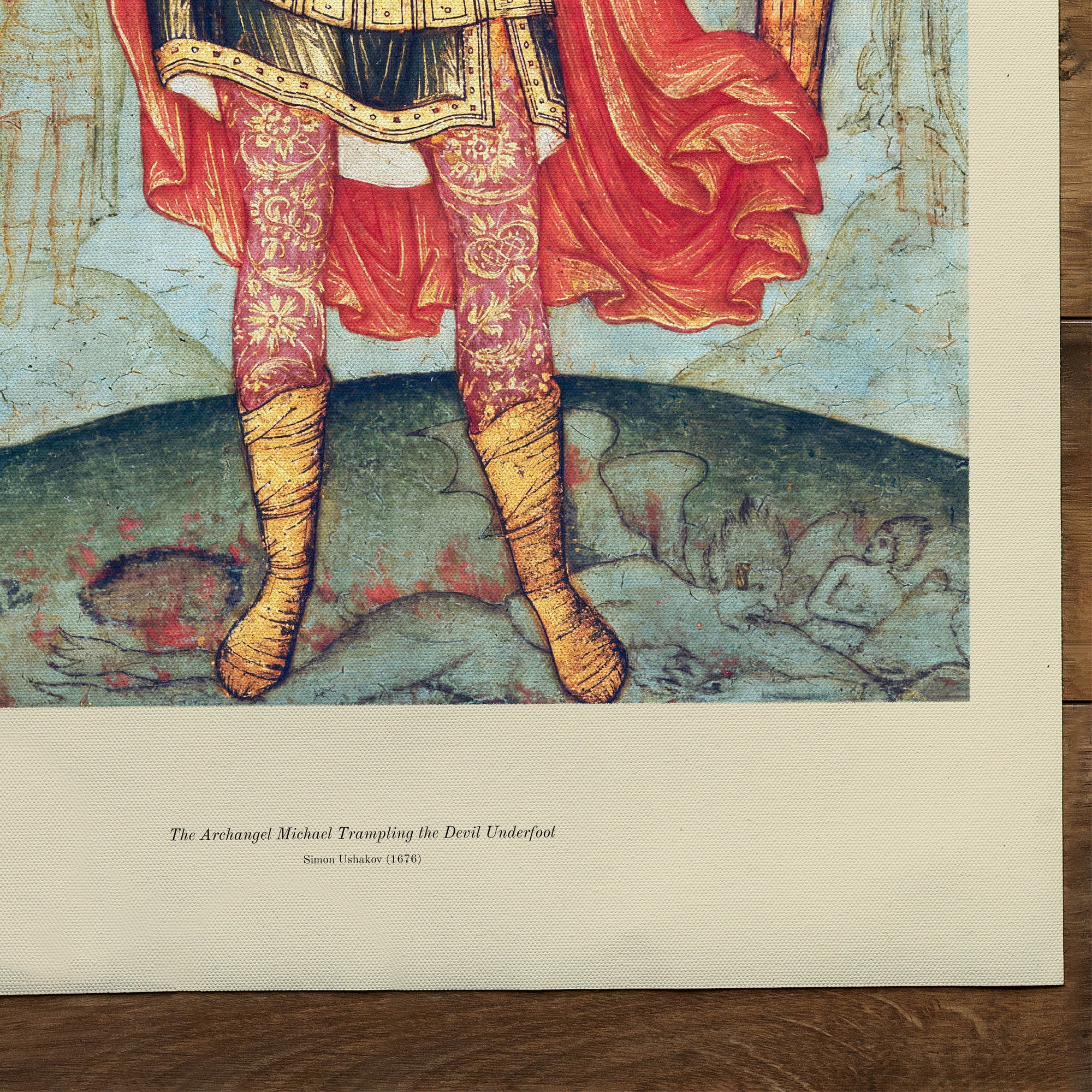 Archangel Michael, trampling the devil (1676)