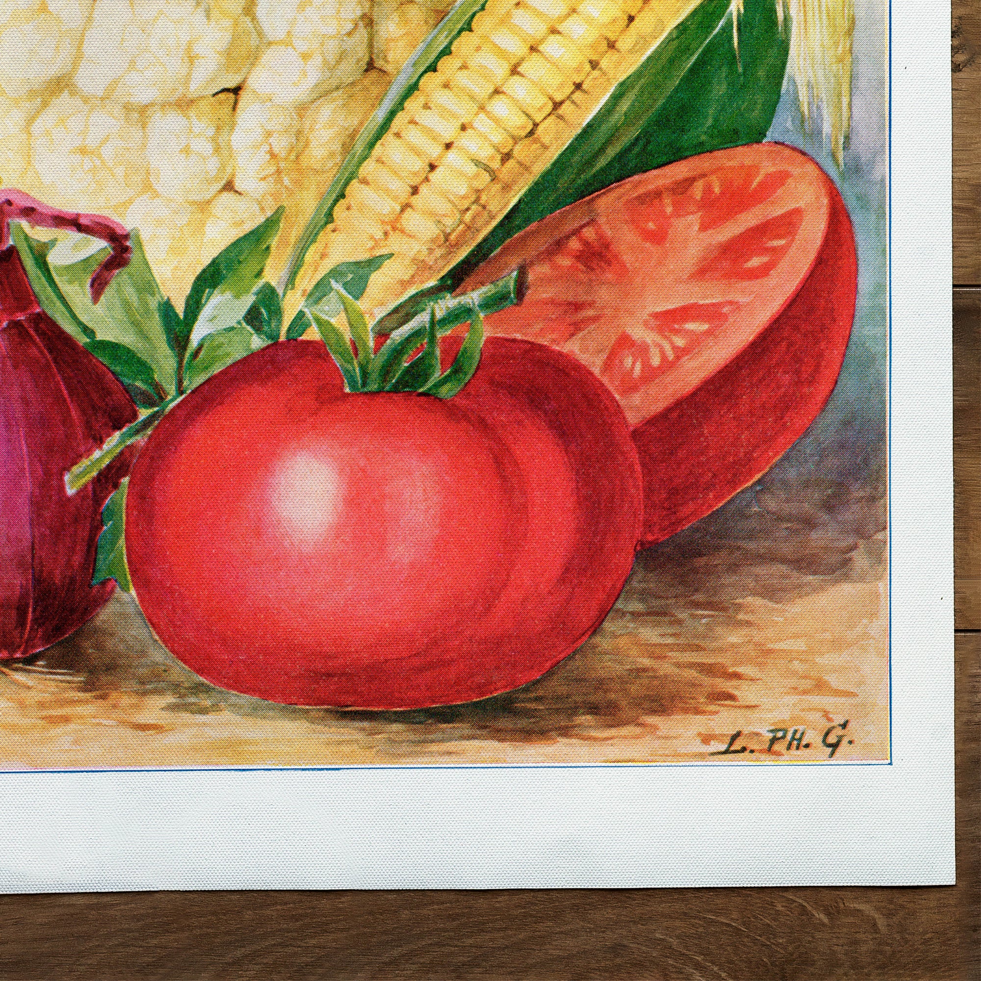 Vegetable watercolor illustration (1915)