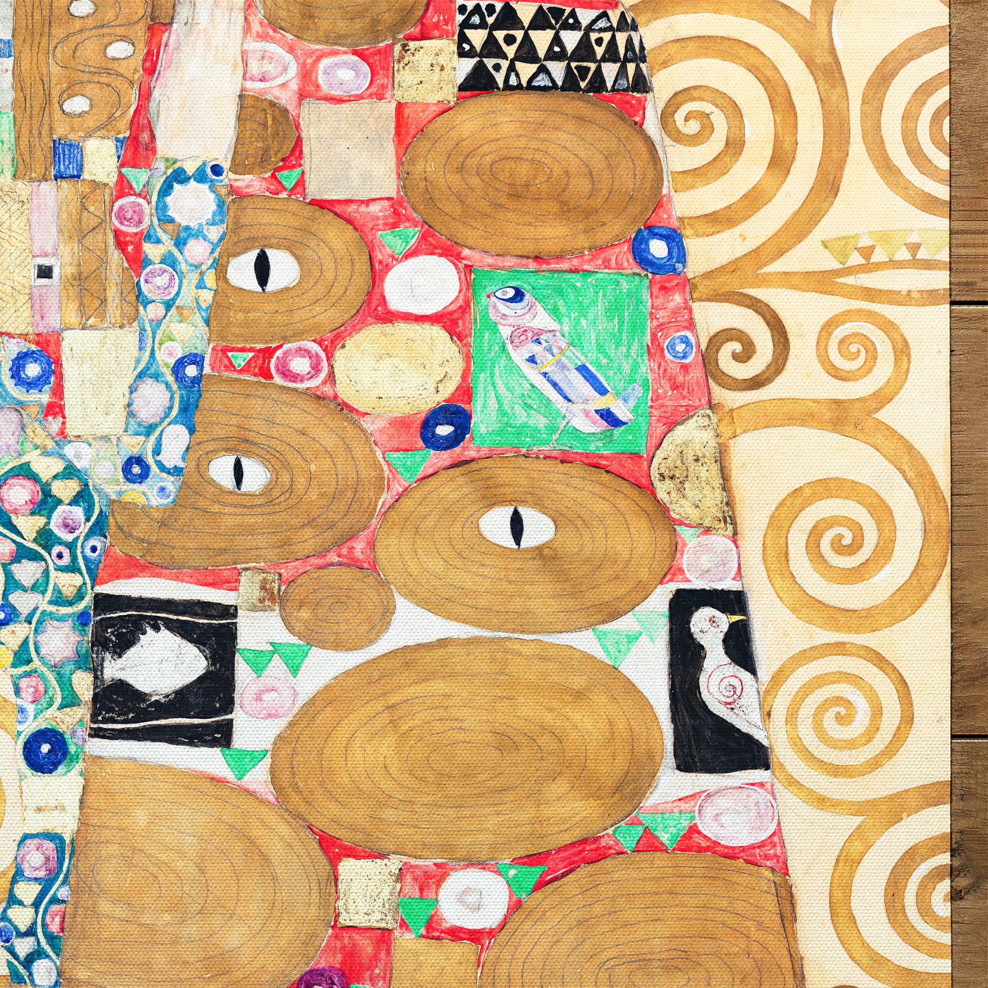 Die Erfüllung (Liebespaar) Mosaikfrieses für den Palais Stoclet in Brüssel (1910-1911)