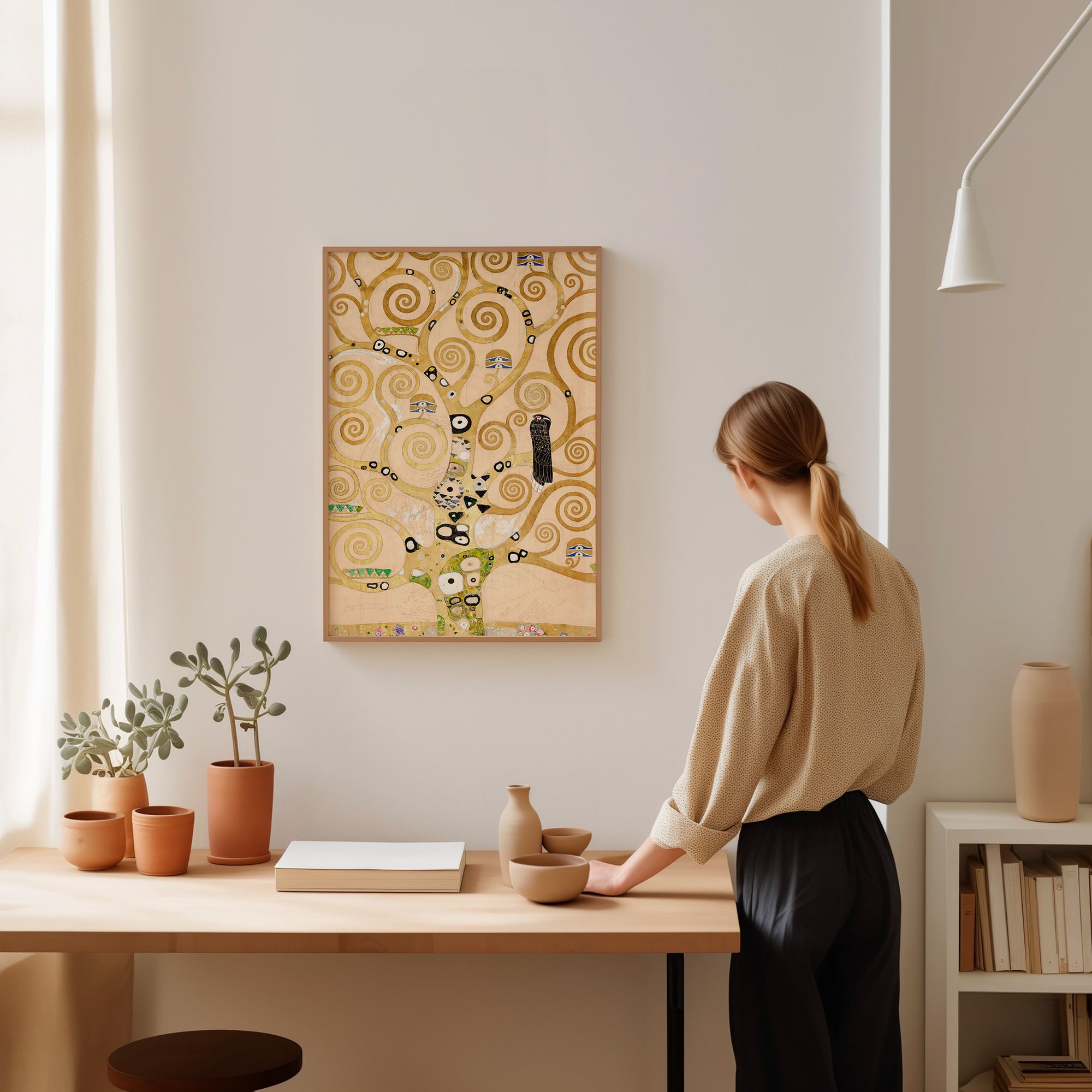 Teil des Lebensbaums, Mosaikfrieses für den Speisesaal des Palais Stoclet in Brüssel Teil 8