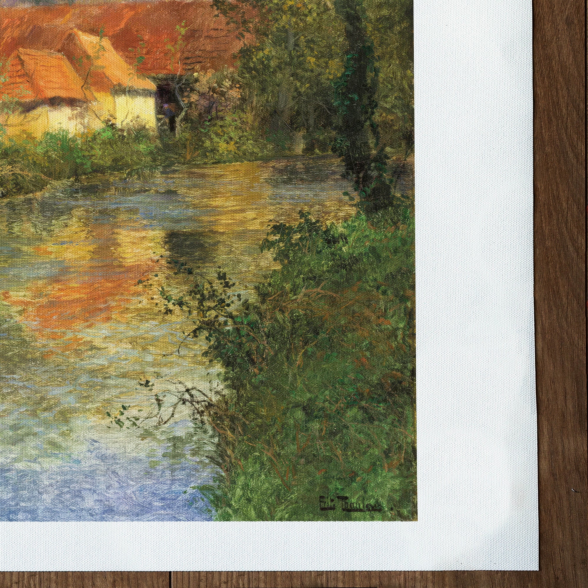 Ferme aux toits rouges sur les bords de l’Arques, fin d’été (1847-1906)