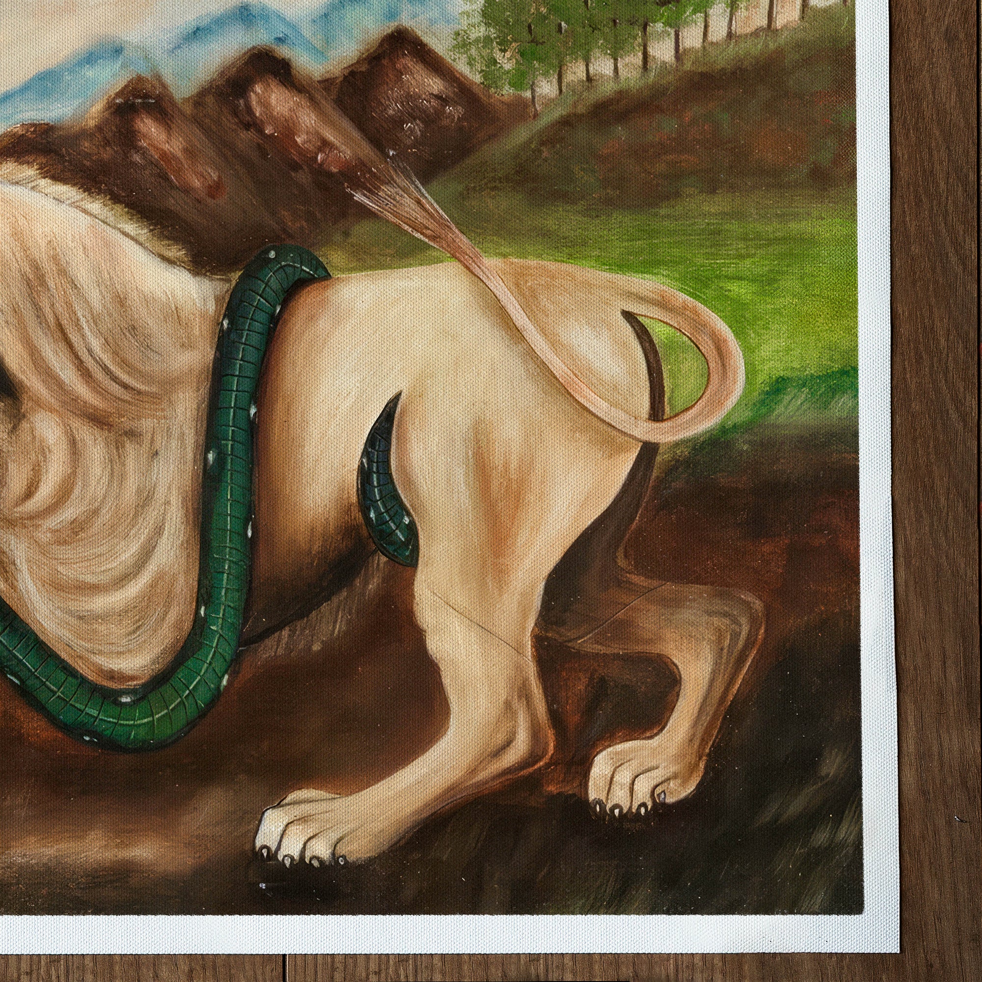 Lion dévorant un boa (1844-1910)