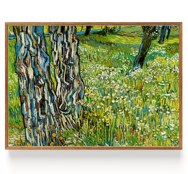 Tree trunks in the grass (1890)