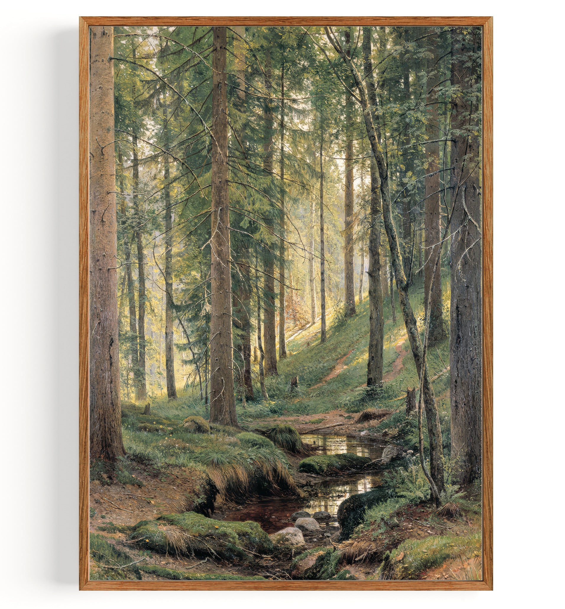 Stream in the Forest (on the hillside) (1880)