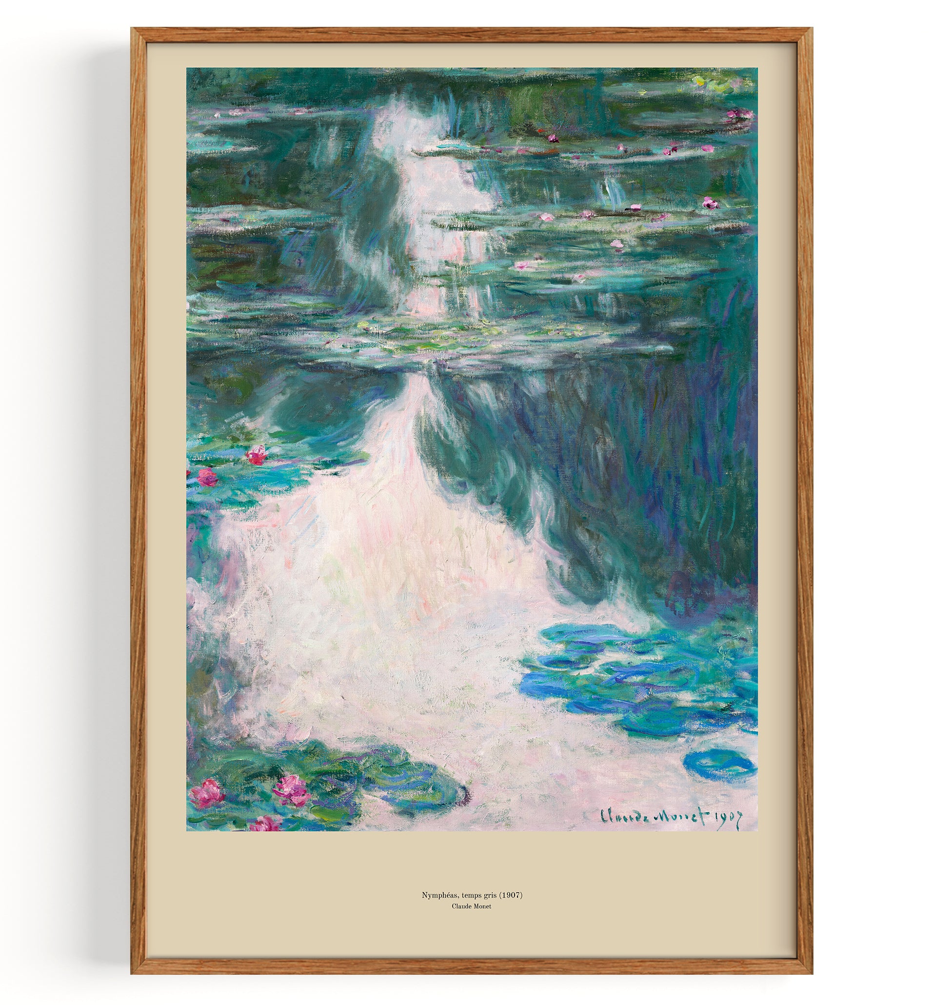 Wasserlilien Nymphéas, temps gris (1907)