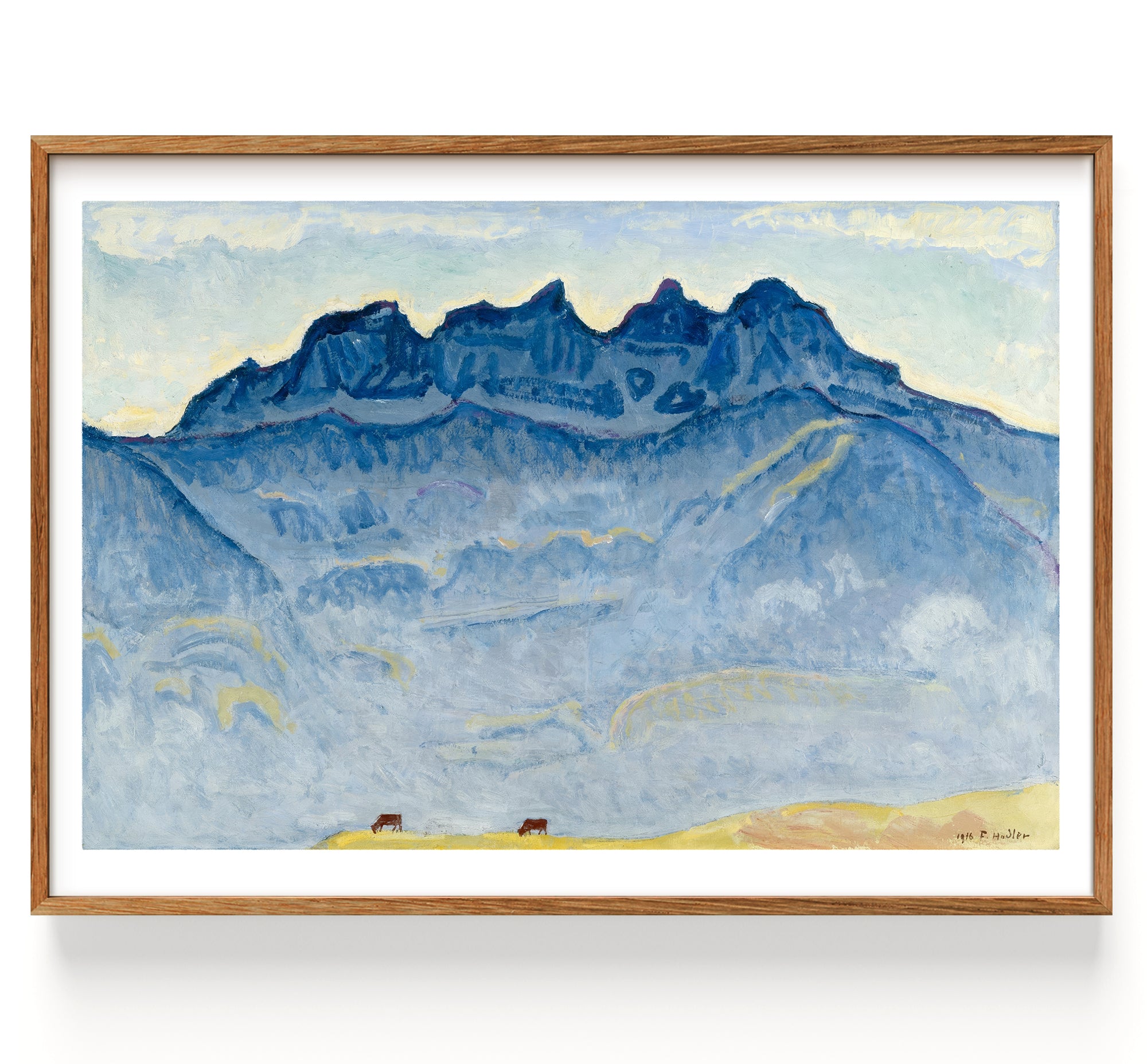 Die Dents du Midi von Champéry (1916)