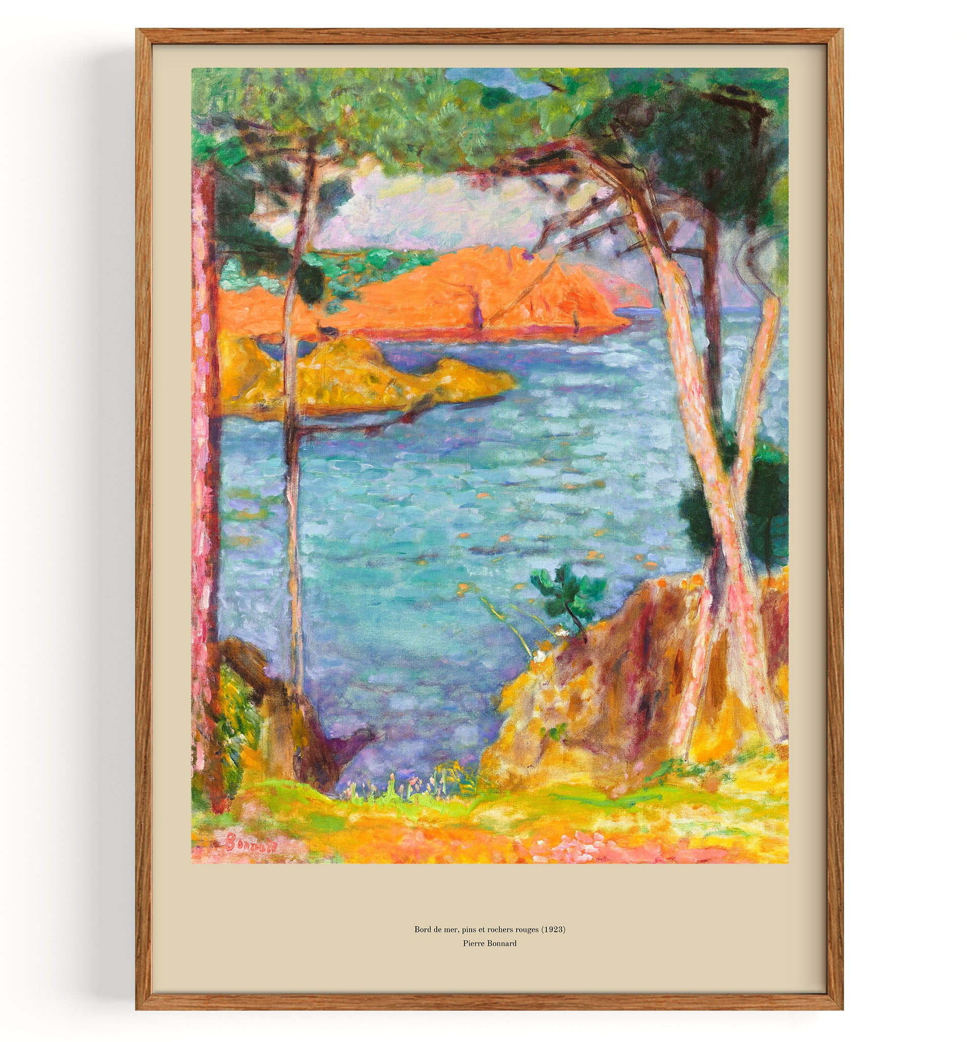 Bord de mer, pins et rochers rouges (1923)
