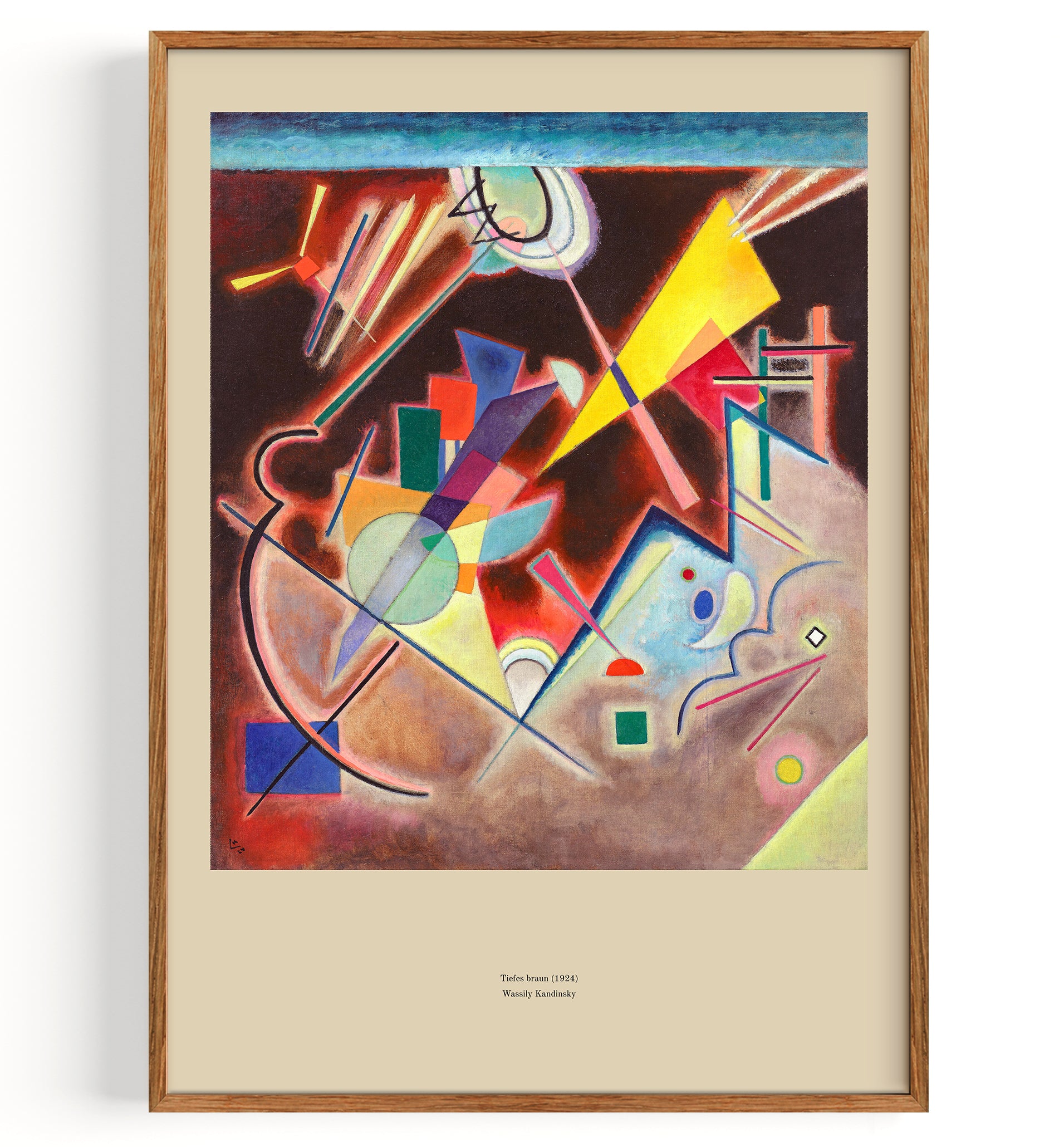 Tiefes braun (1924) von Wassily Kandinsky Fine Art Print
