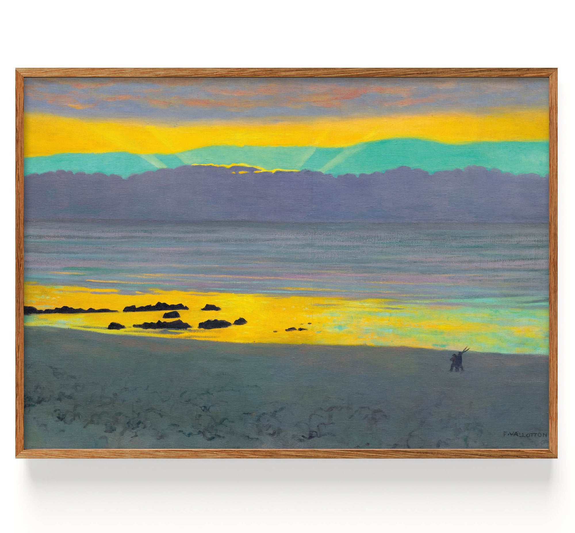 Coucher de soleil jaune et vert (1911)