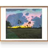 Coucher de soleil, nuages bleus (1918)