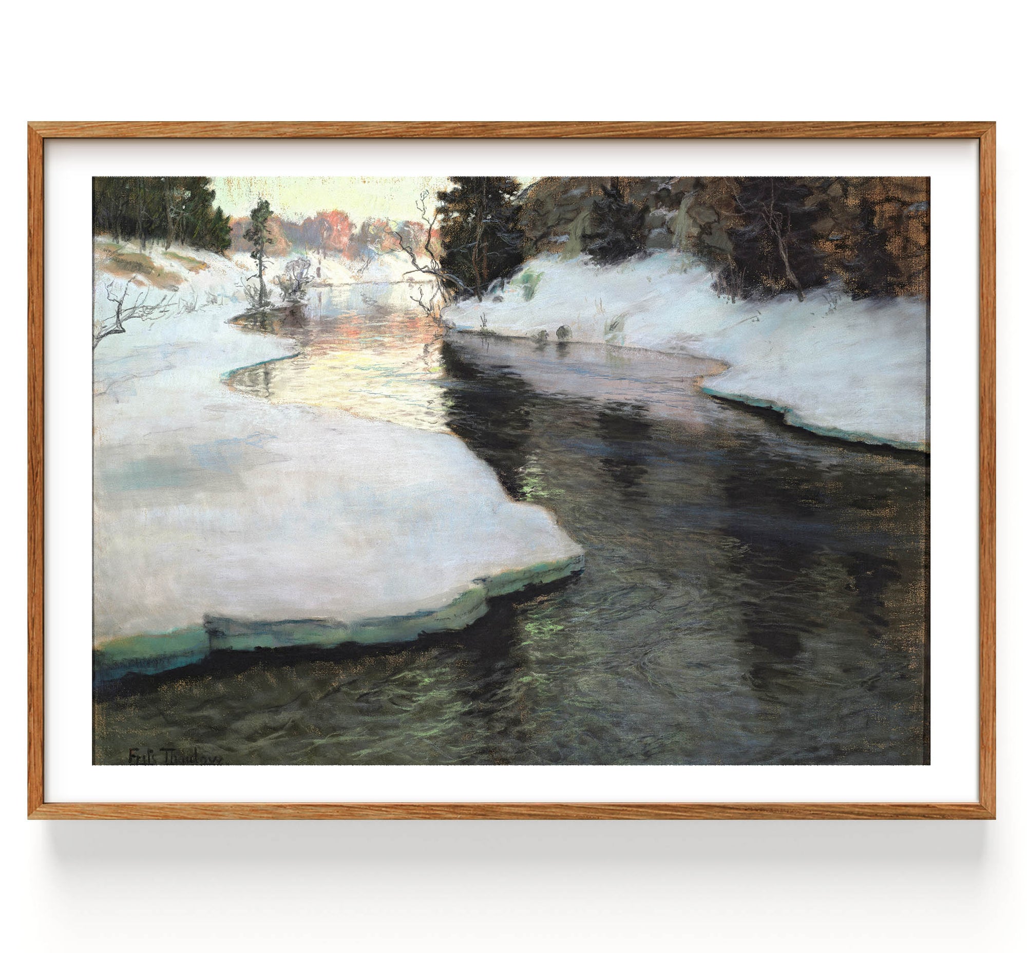 Mountain Stream, Winter (1898)