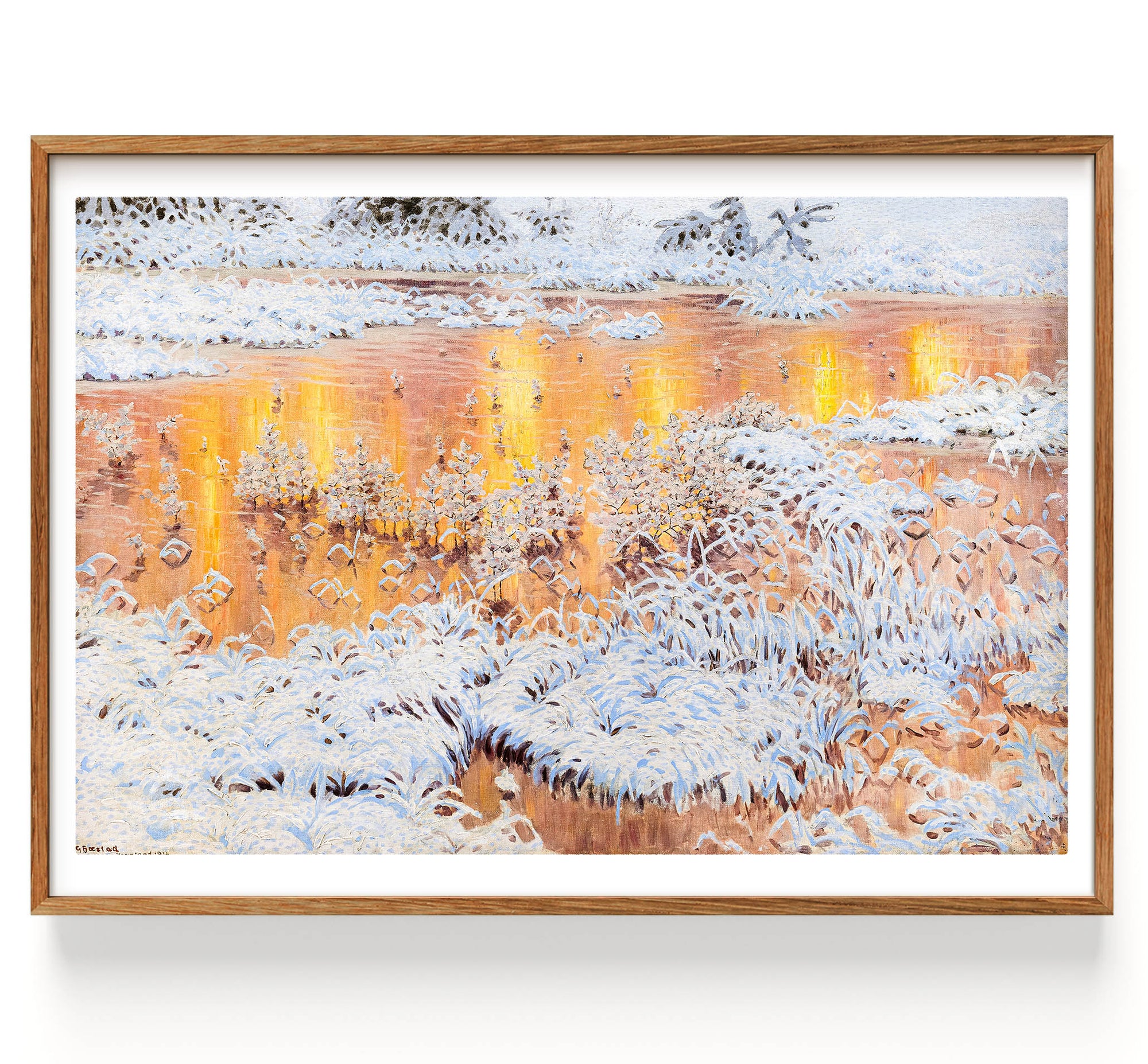 Solreflektioner i vinterlandskap (1868-1948)