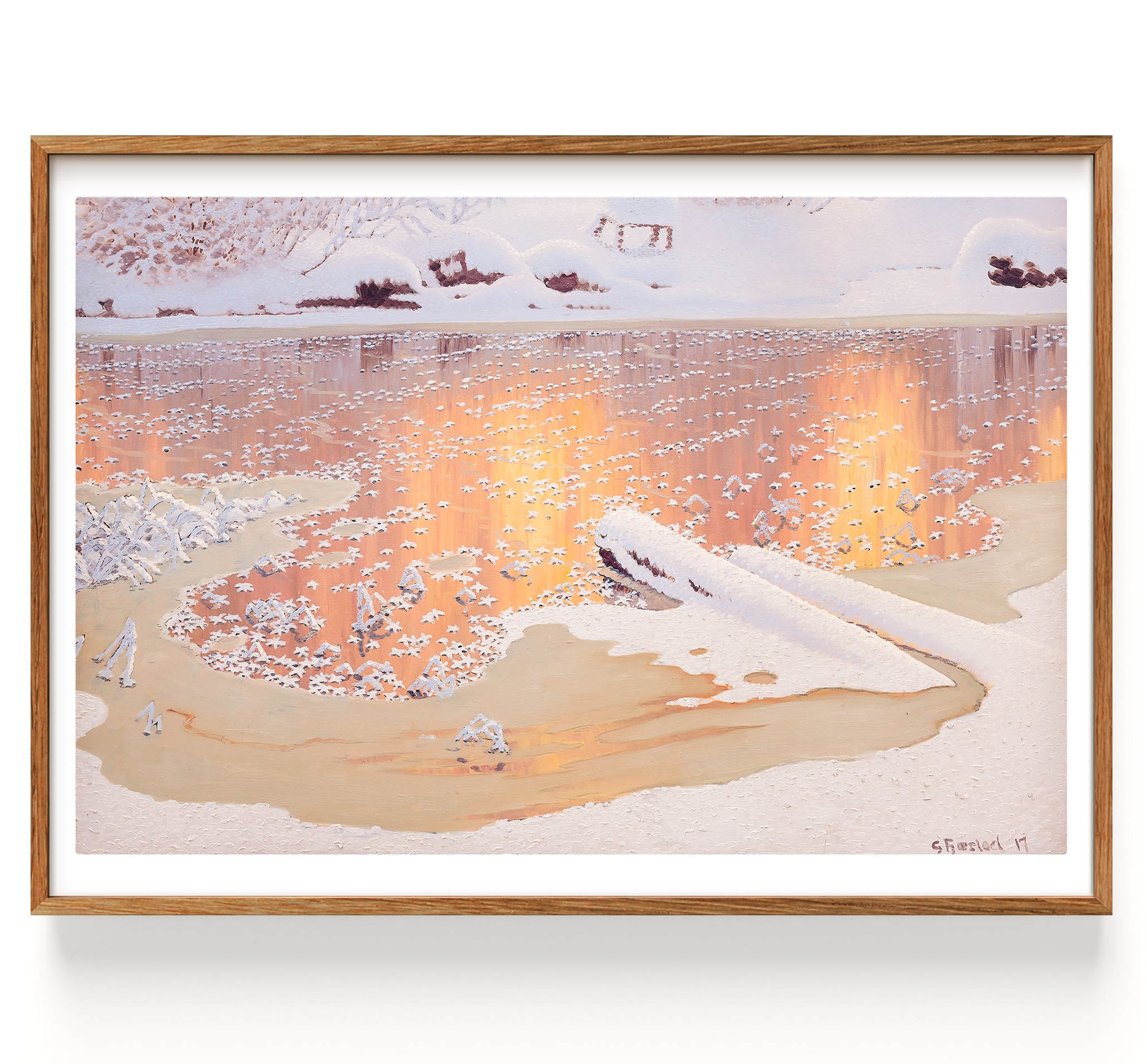 Solreflektioner över vinterlandskap (1868-1948)