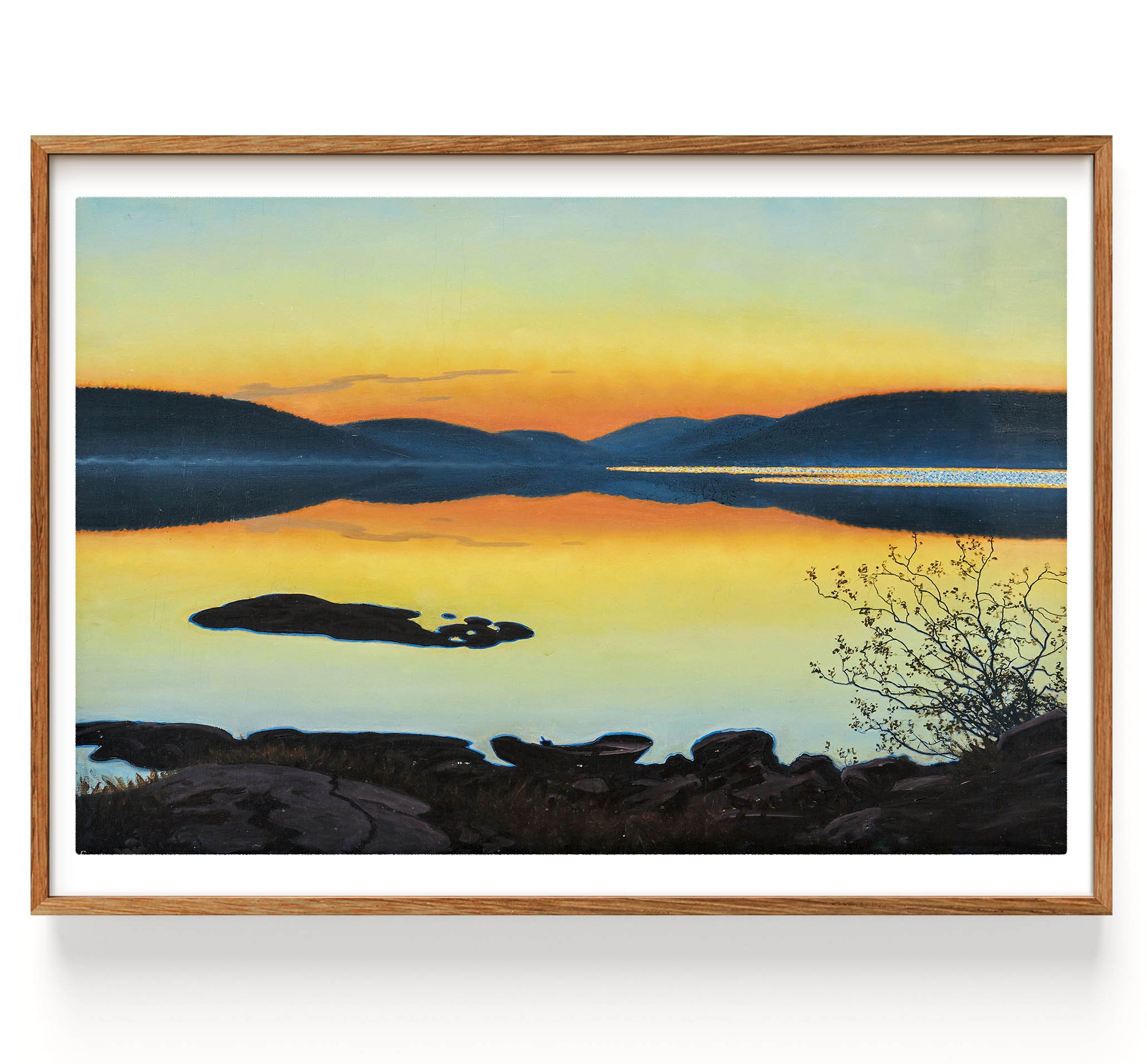 Sommarnatt vid fjällsjön (1868-1948)