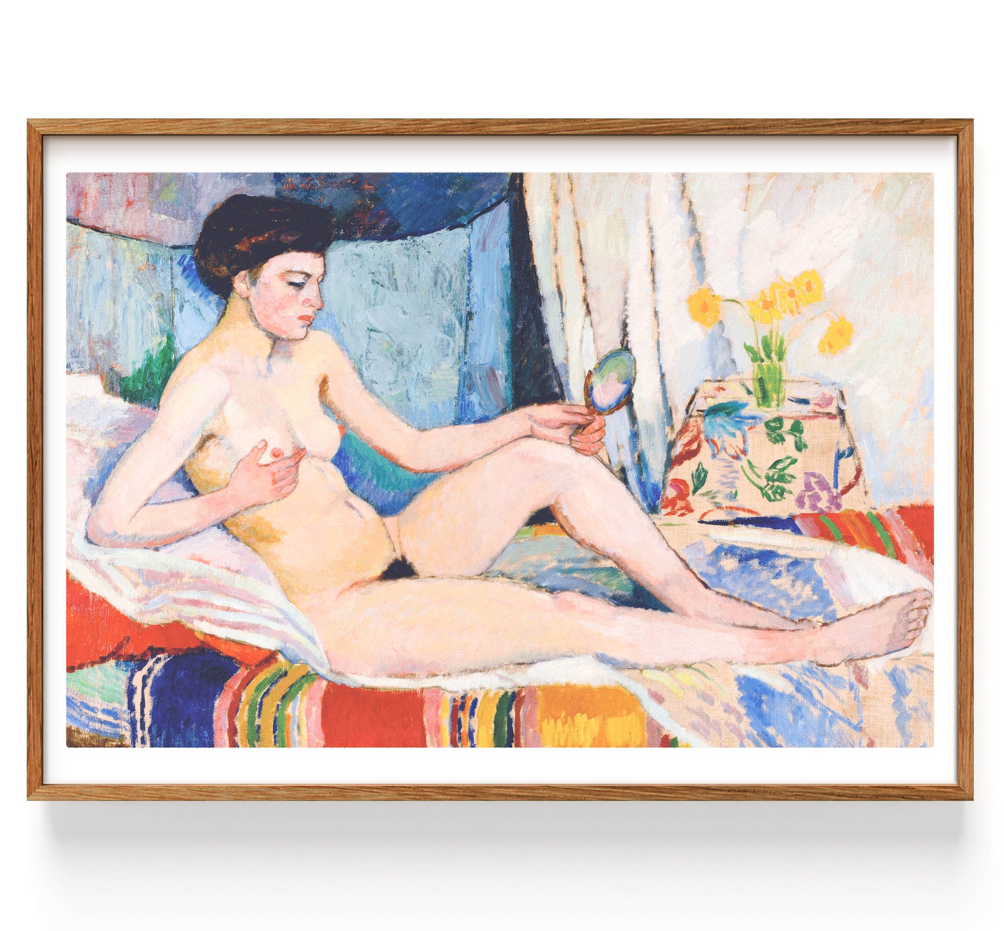 Modell med handspegel (Model with hand mirror) (1912)