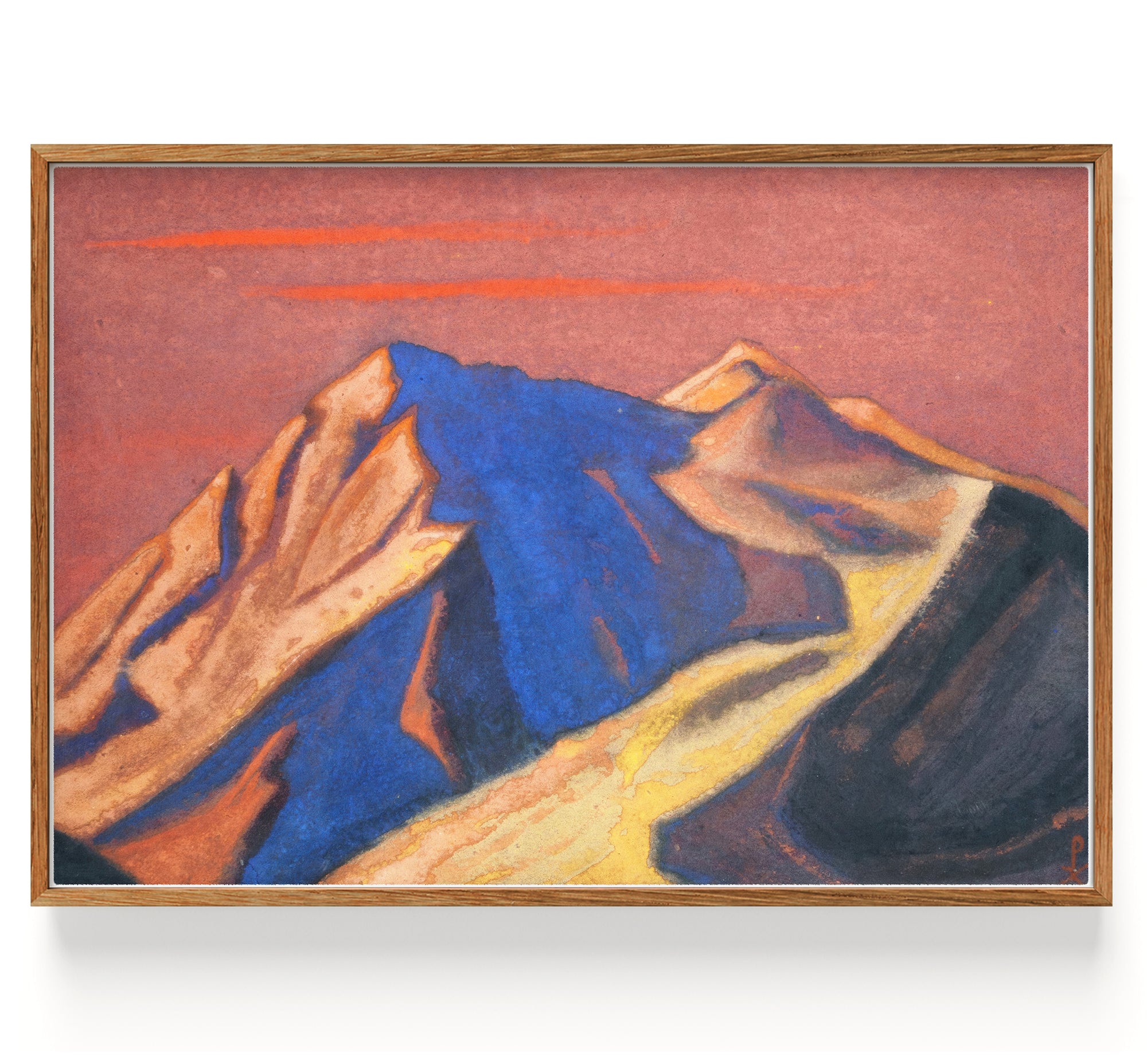 Himalaya (Der Gipfel Im Flammenden Sonnenuntergang) (1946)