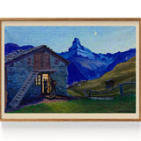 Abenddämmerung, Findeln bei Zermatt mit Matterhorn (1930)