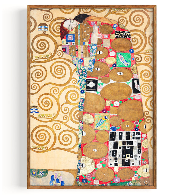 Die Erfüllung (Liebespaar) Mosaikfrieses für den Palais Stoclet in Brüssel (1910-1911)