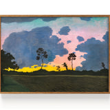 Coucher de soleil, nuages bleus (1918)